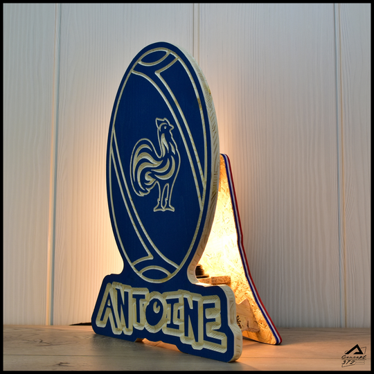 Lampes prénoms sports