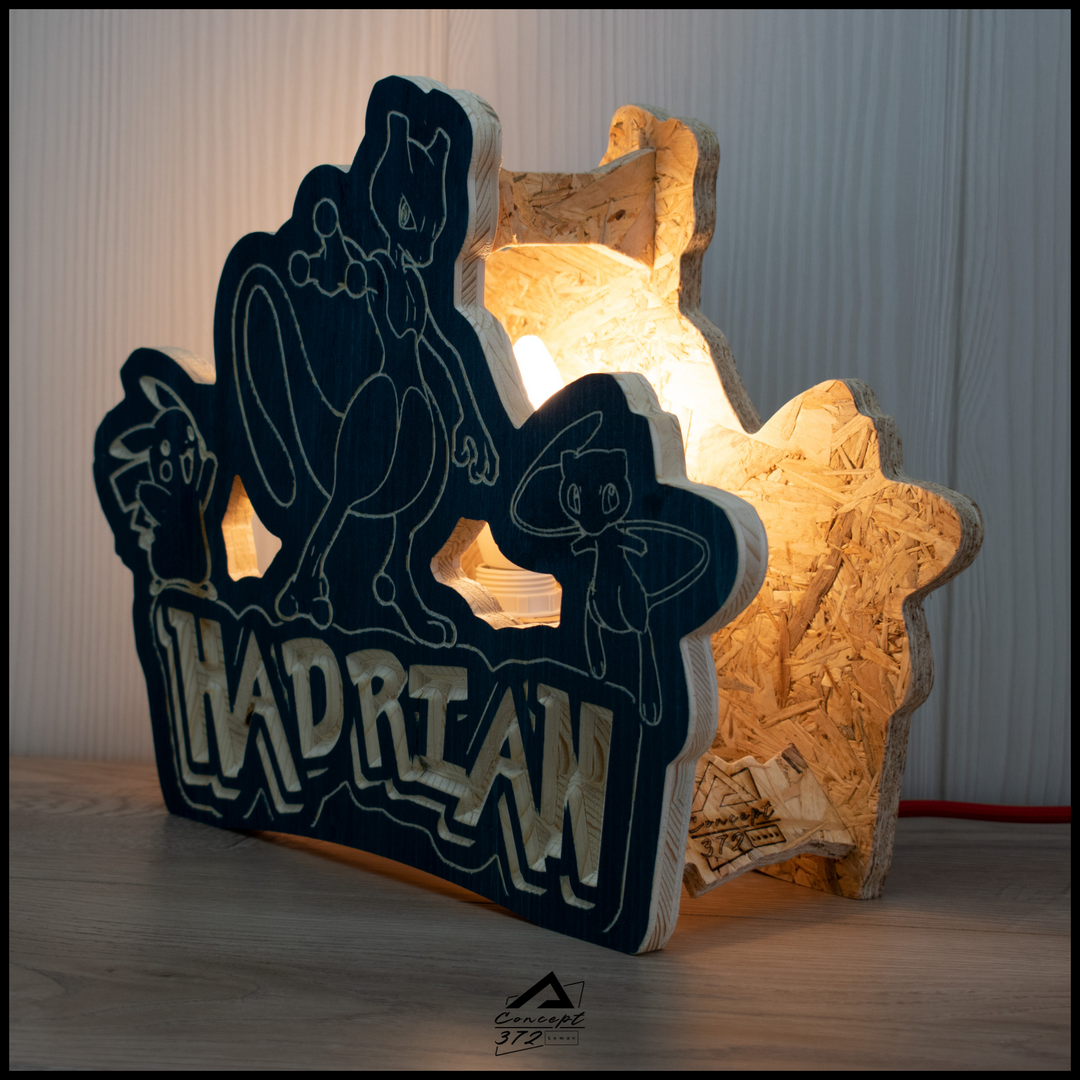 Lampes prénoms sports