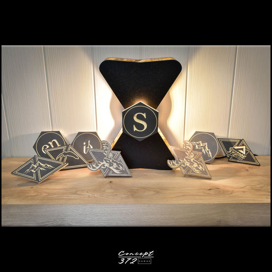 Patch "Montagnes" pour lampe MoriMa