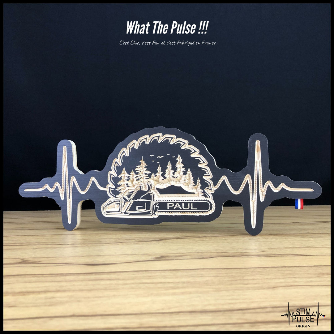 Bûcheron, tronçonneuse Prénom Personnalisable - StimPulse Origin