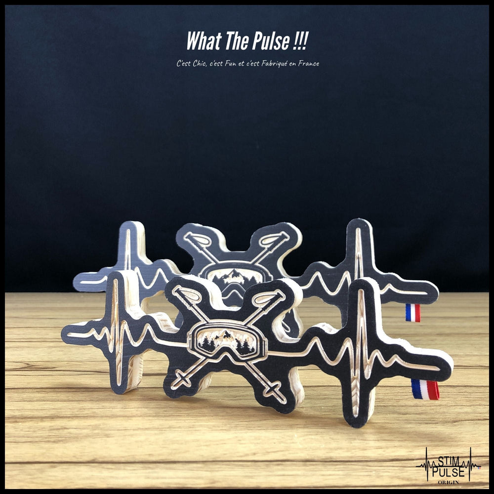 Bâtons et Masque de ski reflet montagnes - StimPulse Origin