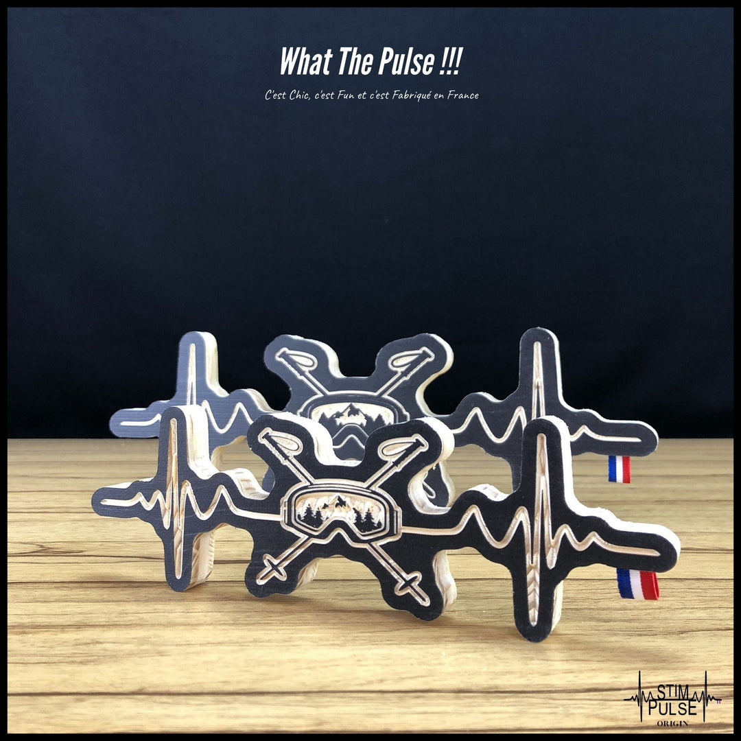 Bâtons et Masque de ski reflet montagnes - StimPulse Origin