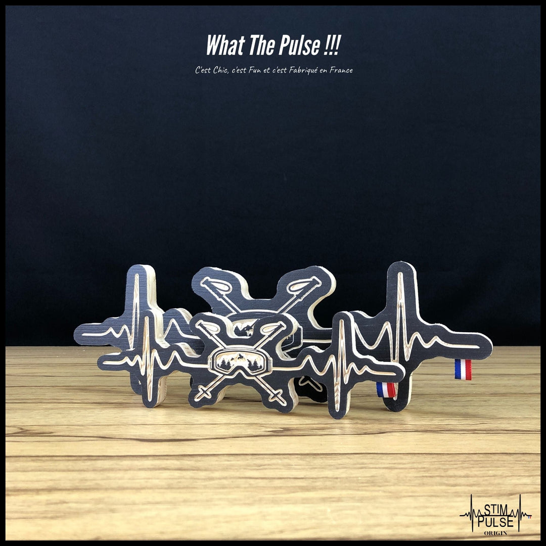 Bâtons et Masque de ski reflet montagnes - StimPulse Origin