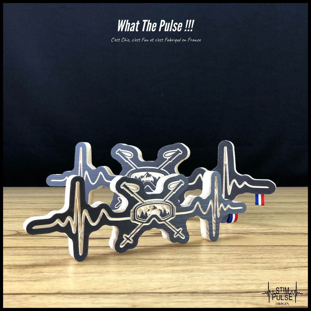 Bâtons et Masque de ski reflet montagnes - StimPulse Origin